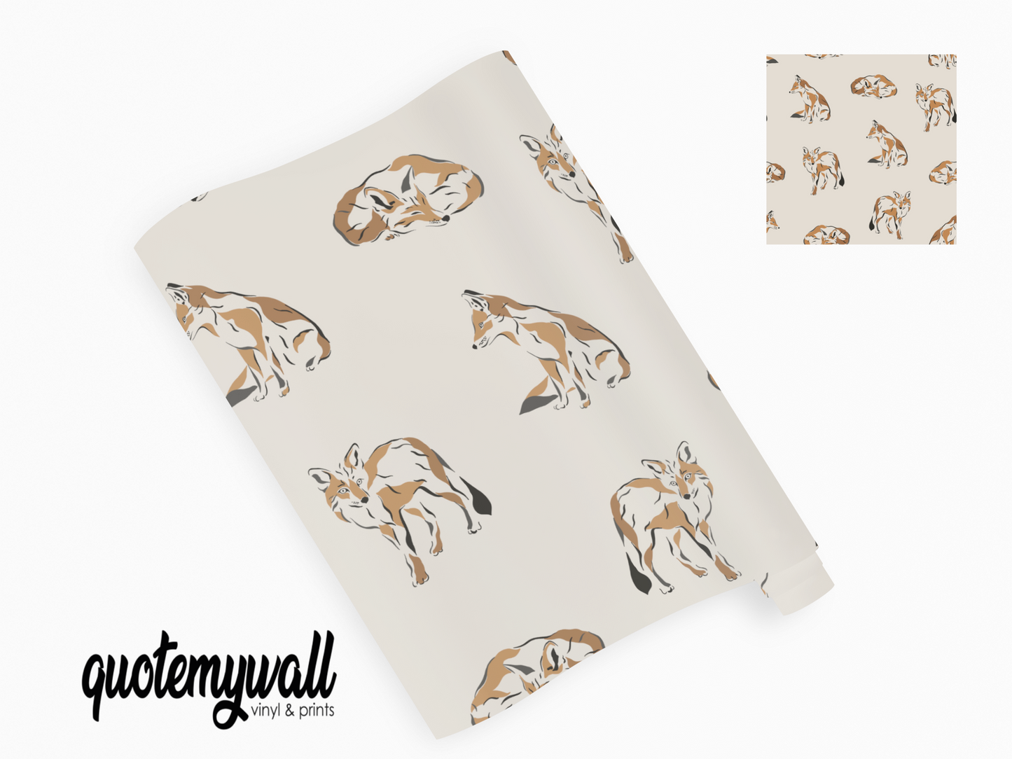 Wild Fox Wildlife Self Adhesive Vinyl